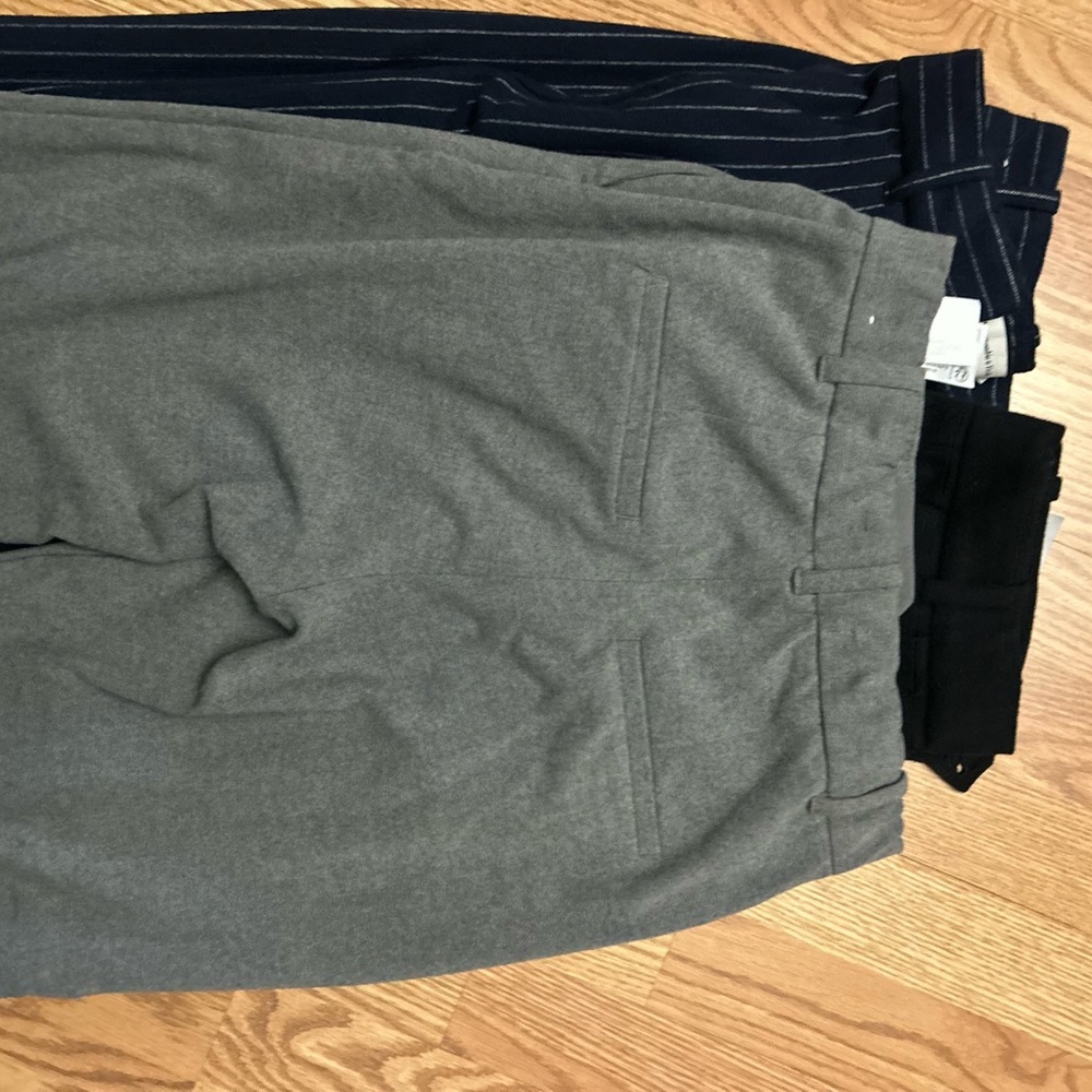 Abercrombie & Fitch Black, Gray, and Pinstripe Pants - Picture 7 of 8